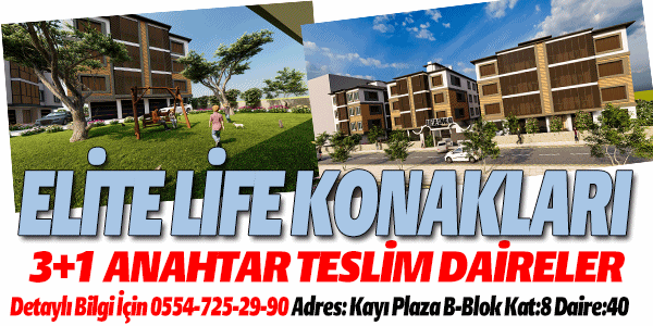 HAYALPARK EVLERİ 3+1 160 M2 ANAHTAR TESLİM DAİRELER-ELİTE LİFE KONAKLARI 3+1 ANAHTAR TESLİM DAİRELER