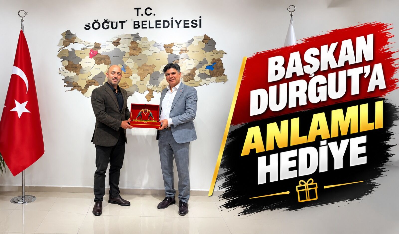 BAŞKAN DURGUT'A ANLAMLI HEDİYE