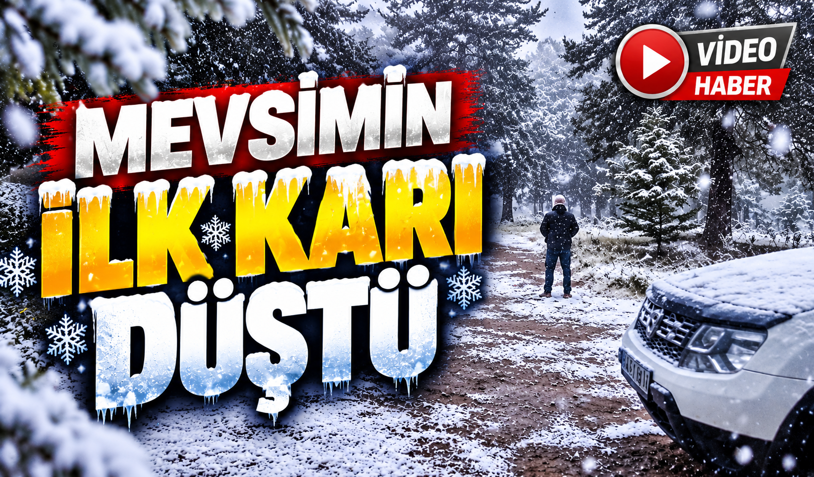 BOZÜYÜK'E MEVSİMİN İLK KARI DÜŞTÜ