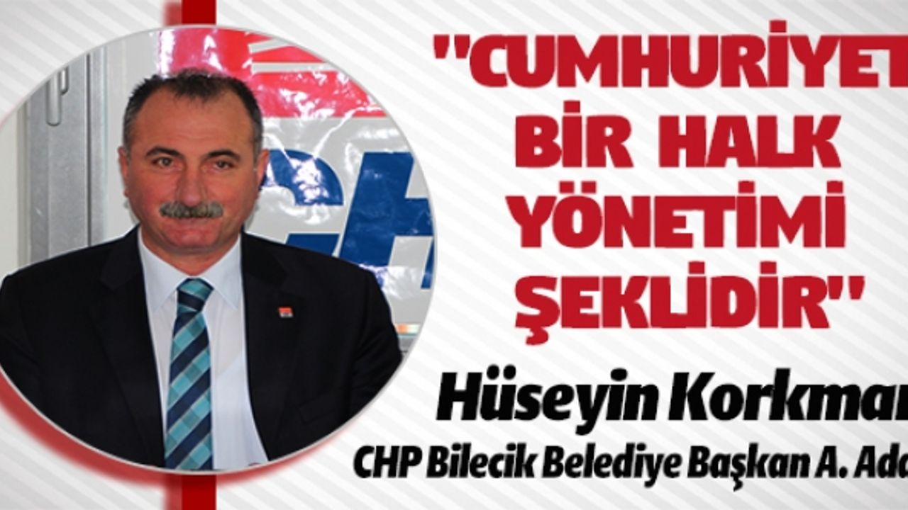 HÜSEYİN KORKMAN CHP BİLECİK BELEDİYE BAŞKAN A. ADAYI