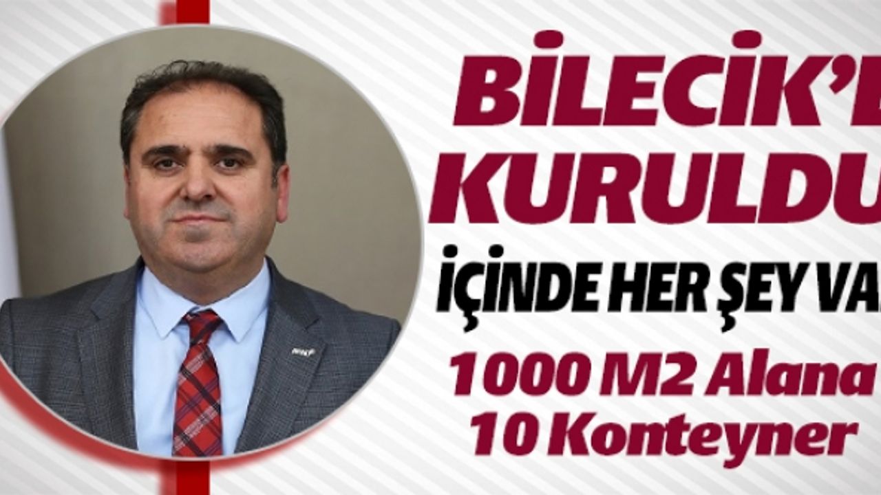 BİLECİK'TE AFAD LOJİSTİK DESTEK DEPOSU KURULDU