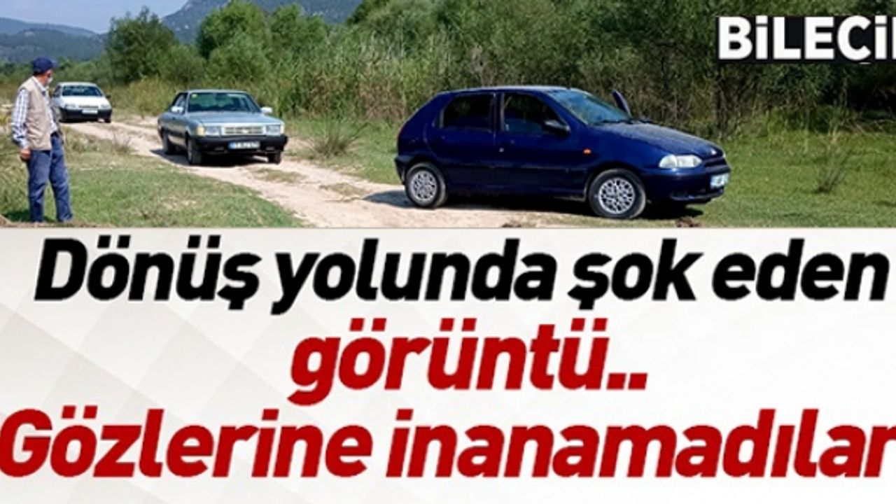 DÖNÜŞ YOLUNDA ŞOK EDEN GÖRÜNTÜ!