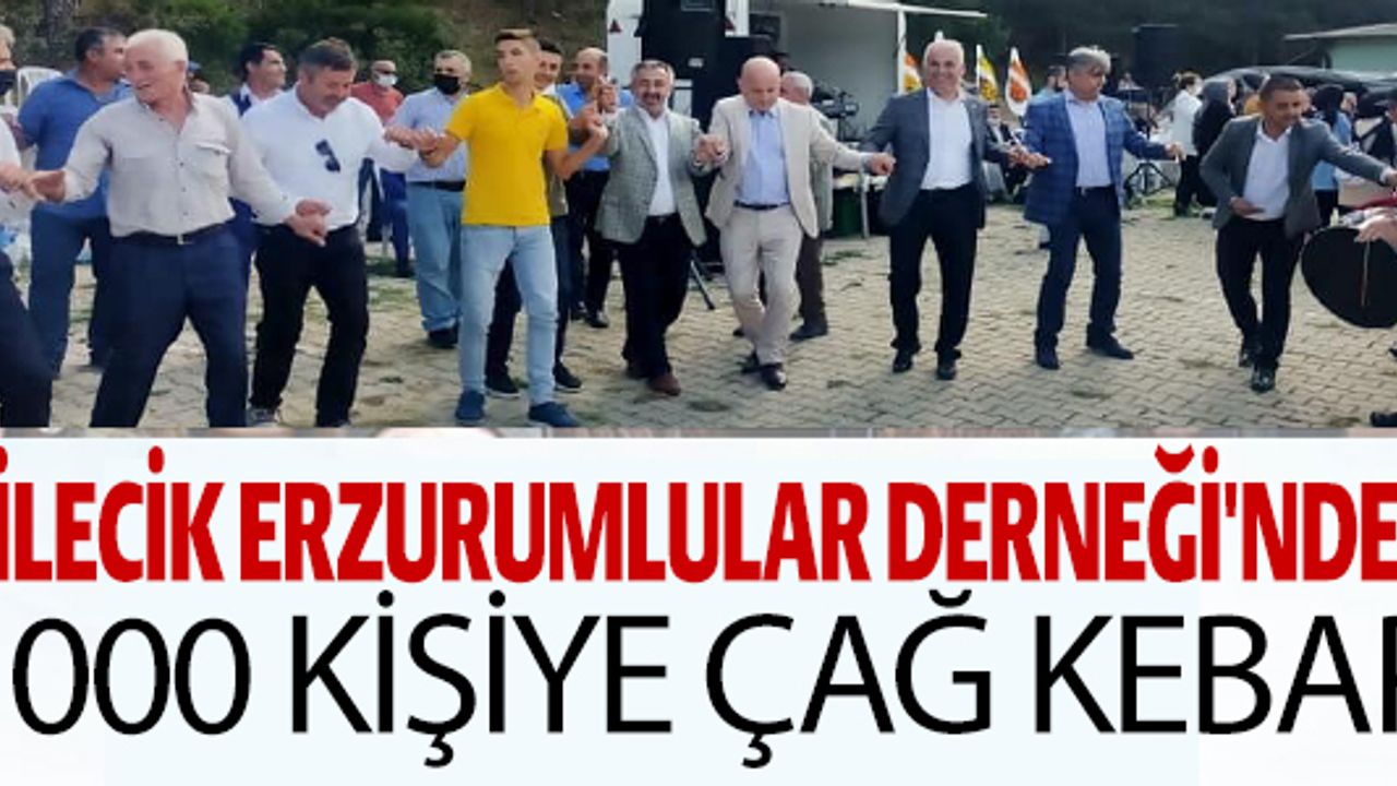 BİLECİK ERZURUMLULAR DERNEĞİNDEN 1000 KİŞİYE ÇAĞ KEBAP