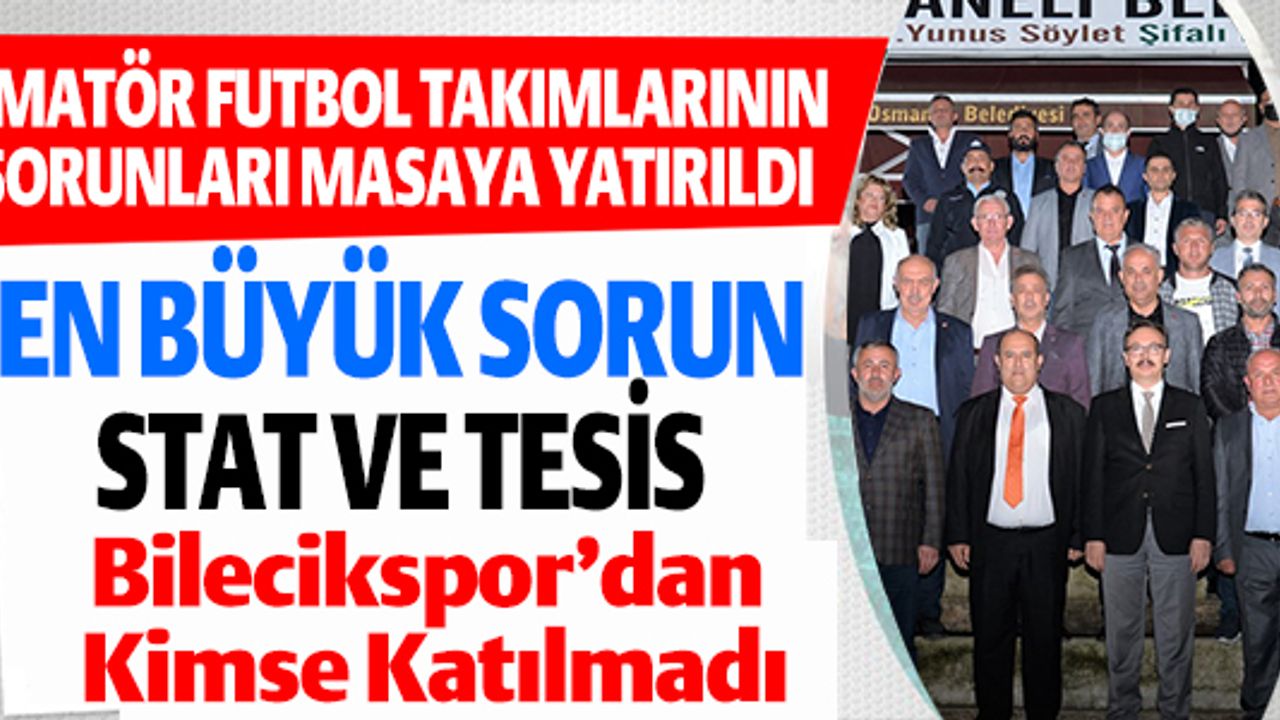 EN BÜYÜK SORUN STAT VE TESİS