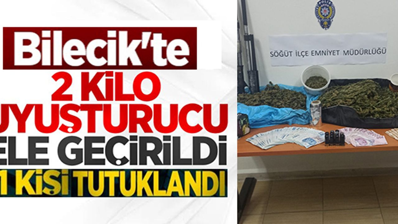 BİLECİK'TE 2 KİLO UYUŞTURUCU MADDE ELE GEÇİRİLDİ