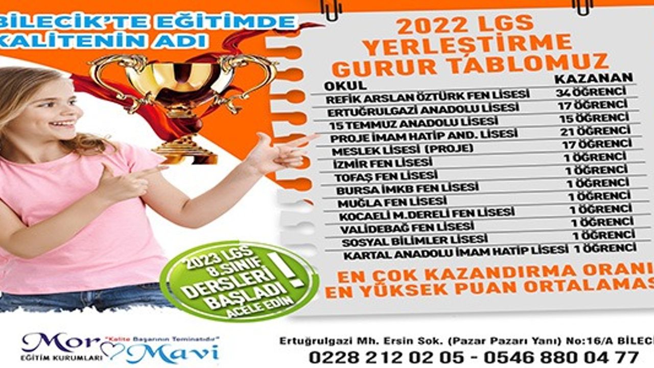 EĞİTİMDE KALİTENİN ADI; MOR MAVİ