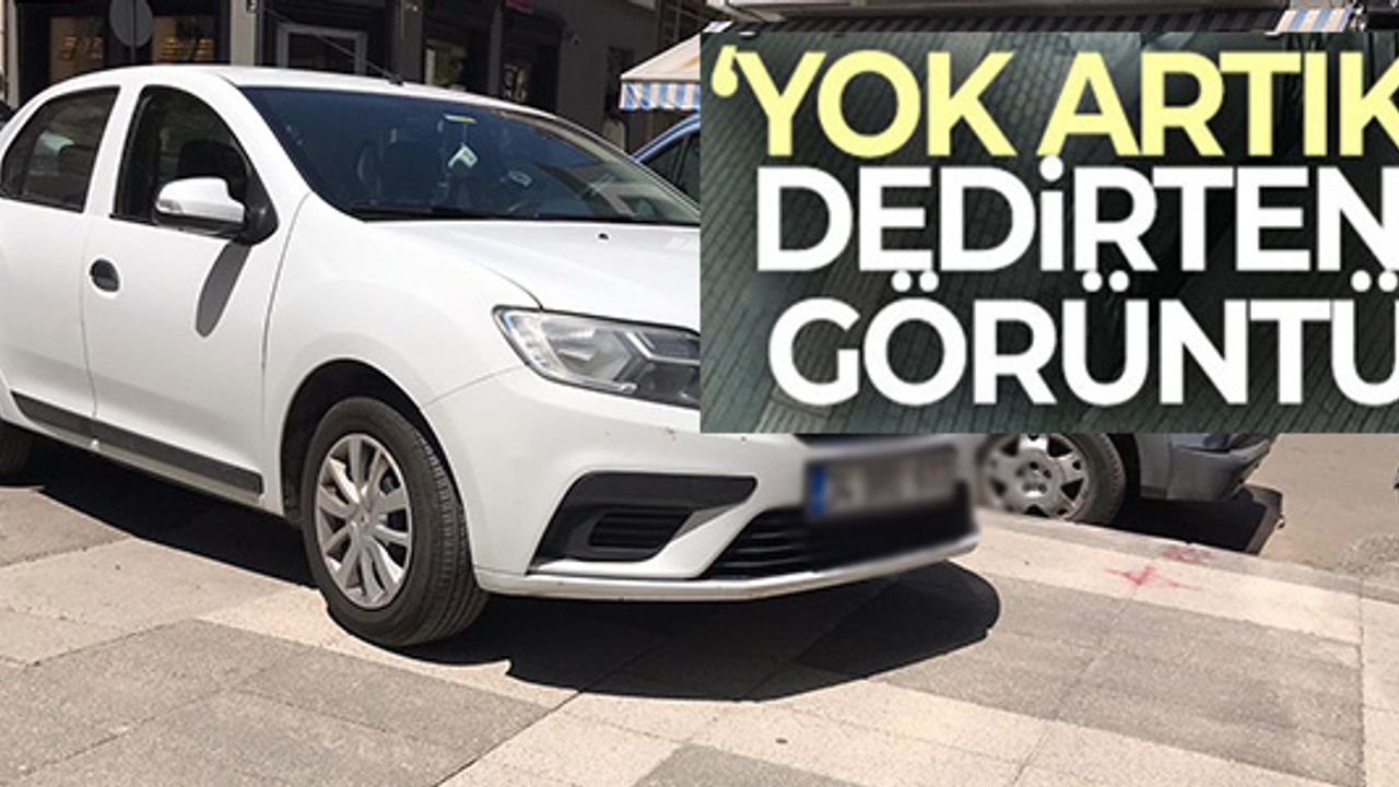 KALDIRIMA ÇIKARAK PARK EDEN SÜRÜCÜYE TEPKİ