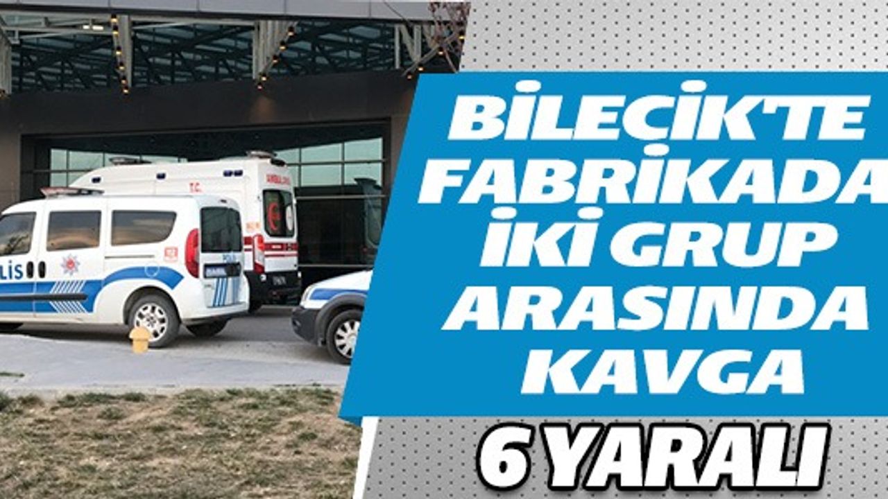 BİLECİK'TE FABRİKADA İKİ GRUP ARASINDA KAVGA, 6 YARALI