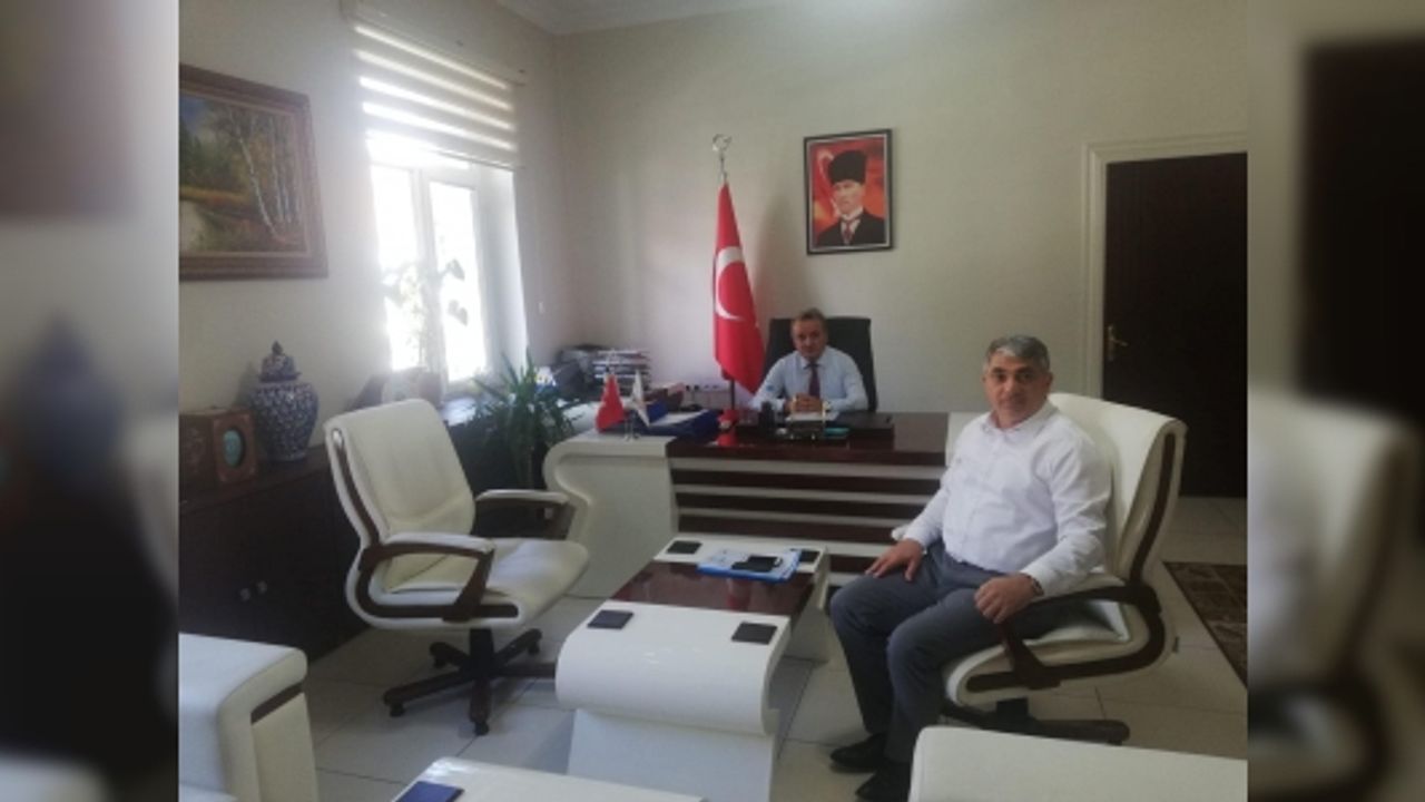 OEDAS İL MÜDÜRÜ AYKUT, KAYMAKAM ÖZTÜRK’Ü ZİYARET ETTİ