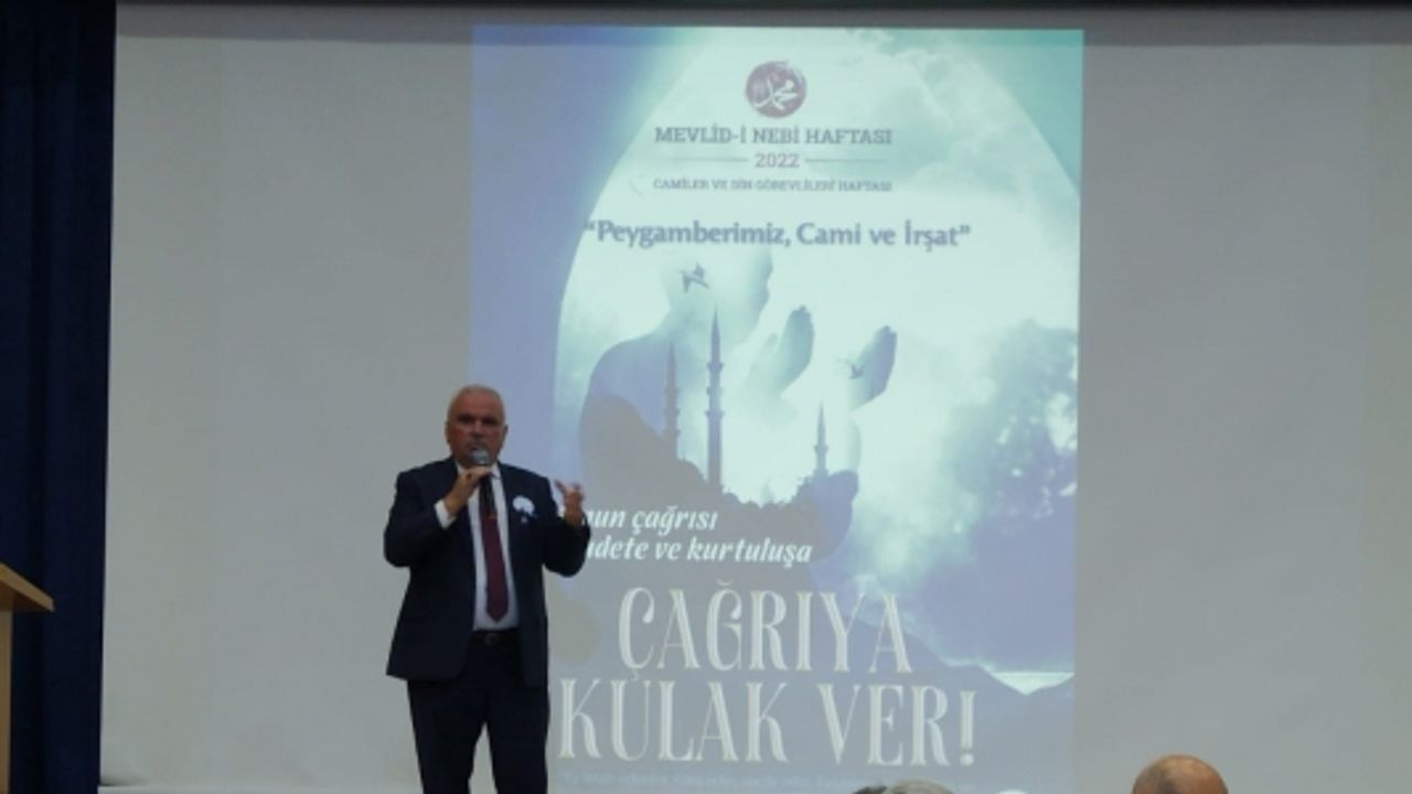 BİLECİK'TE "PEYGAMBERİMİZ CAMİ VE İRŞAT" KONULU KONFERANS DÜZENLENDİ