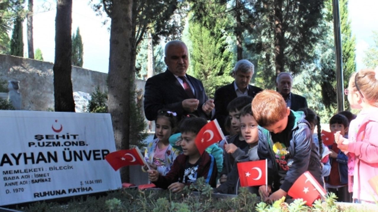 KUR’AN KURSU ÖĞRENCİLERİ ŞEHİTLİĞİ ZİYARET ETTİ