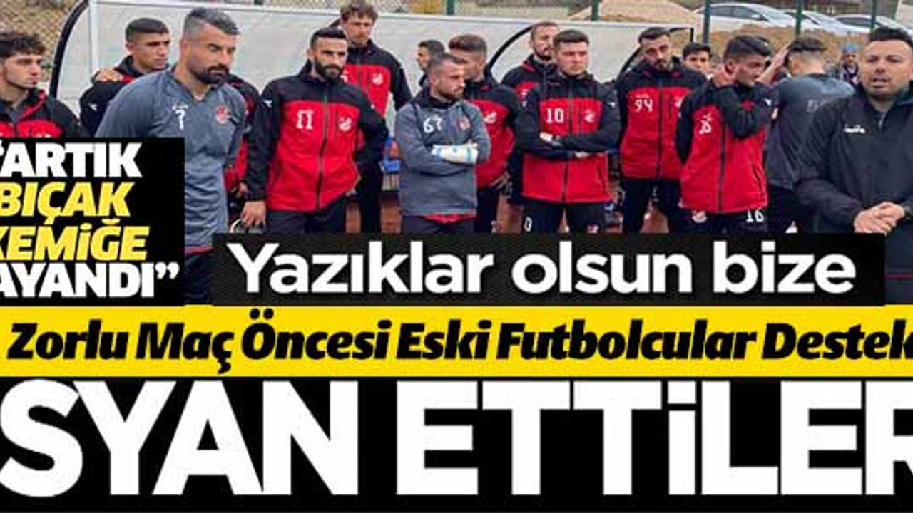 ZORLU MAÇ ÖNCESİ ESKİ FUTBOLCULARDAN 1969 BİLECİK SPOR KULÜBÜ'NE DESTEK