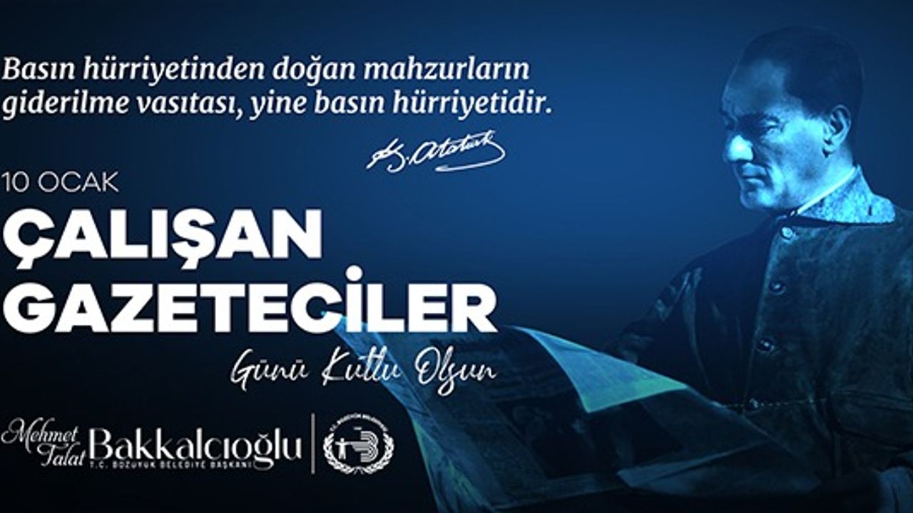 10 OCAK ÇALIŞAN GAZETECİLER GÜNÜ KUTLU OLSUN