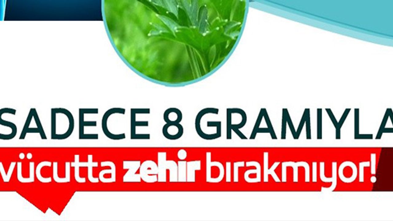SADECE 8 GRAMIYLA VÜCUDU TÜM ZEHRİNDEN ARINDIRIYOR!