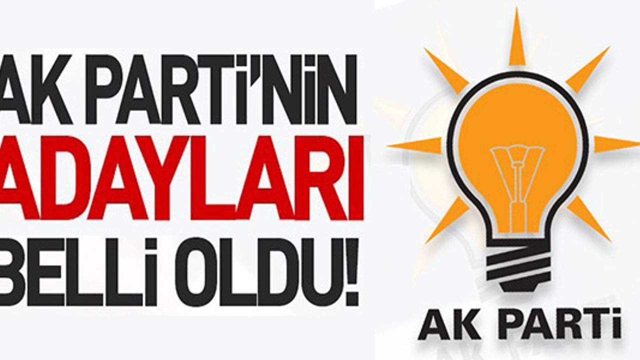 AK PARTİ’NİN BİLECİK MİLLETVEKİLİ ADAYLARI BELLİ OLDU