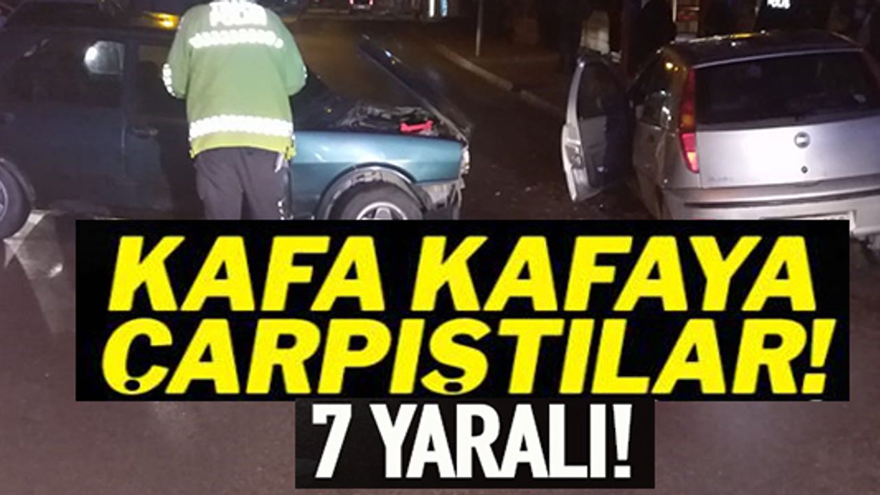 BİLECİK'TE İKİ OTOMOBİL ÇARPIŞTI; 7 YARALI