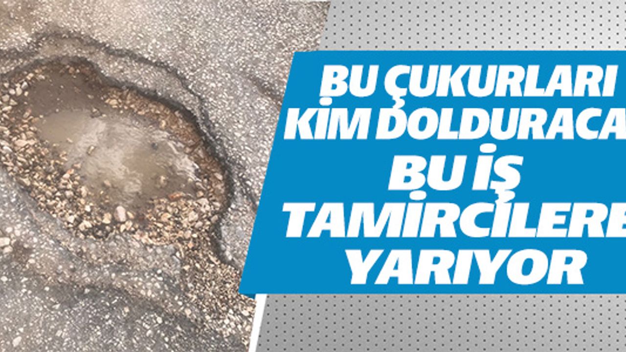 GÖLETİN ÇUKUR DOLU YOLLARI VATANDAŞLARA ZOR ANLAR YAŞATTI