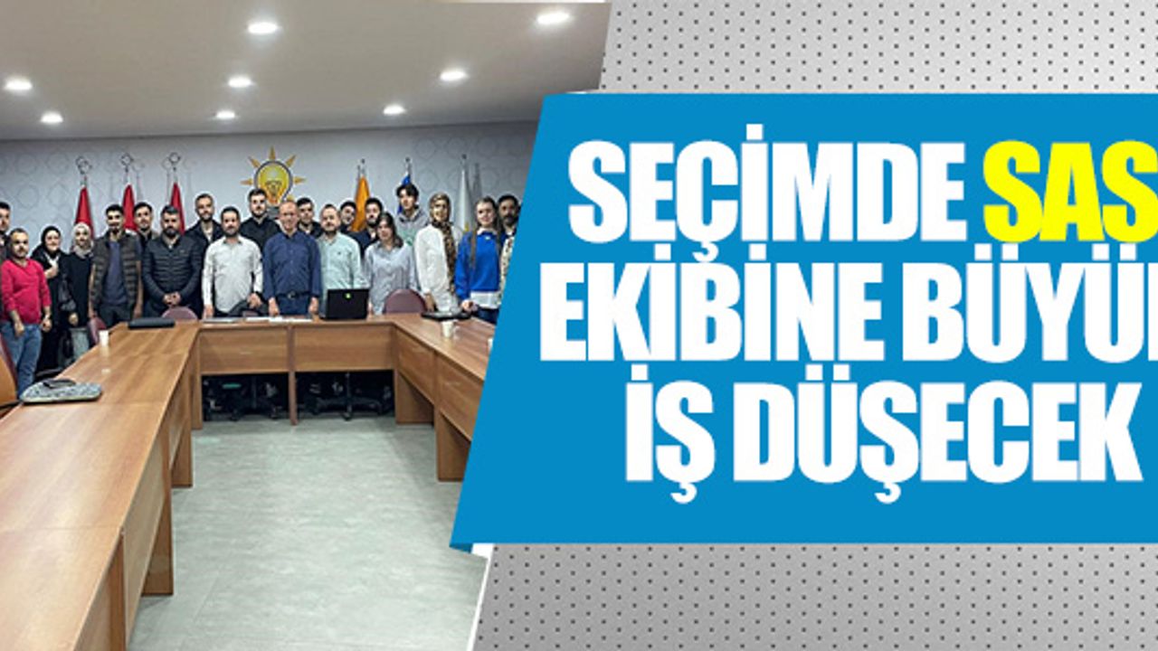 SEÇİMDE SAS EKİBİNE BÜYÜK İŞ DÜŞECEK