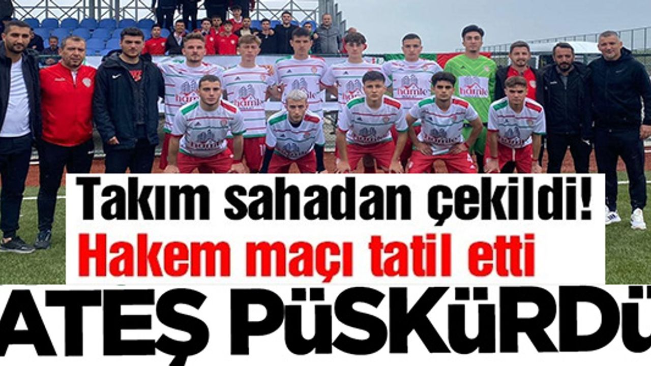 U18 MARMARA BÖLGE FİNALİNDE HAKEM TEPKİ GÖSTEREREK, SAHADAN ÇEKİLDİLER