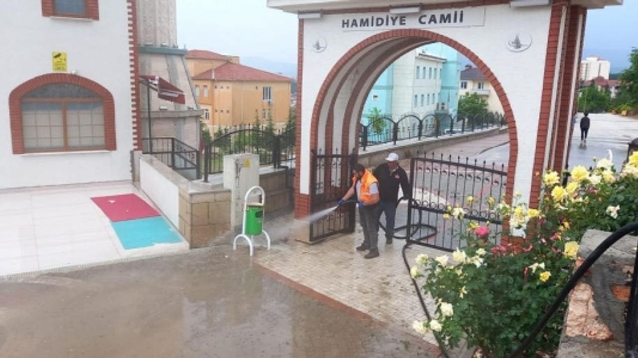 BİLECİK'TE CADDE VE SOKAKLARDA BAYRAM SONRASI TEMİZLİĞİ YAPILDI