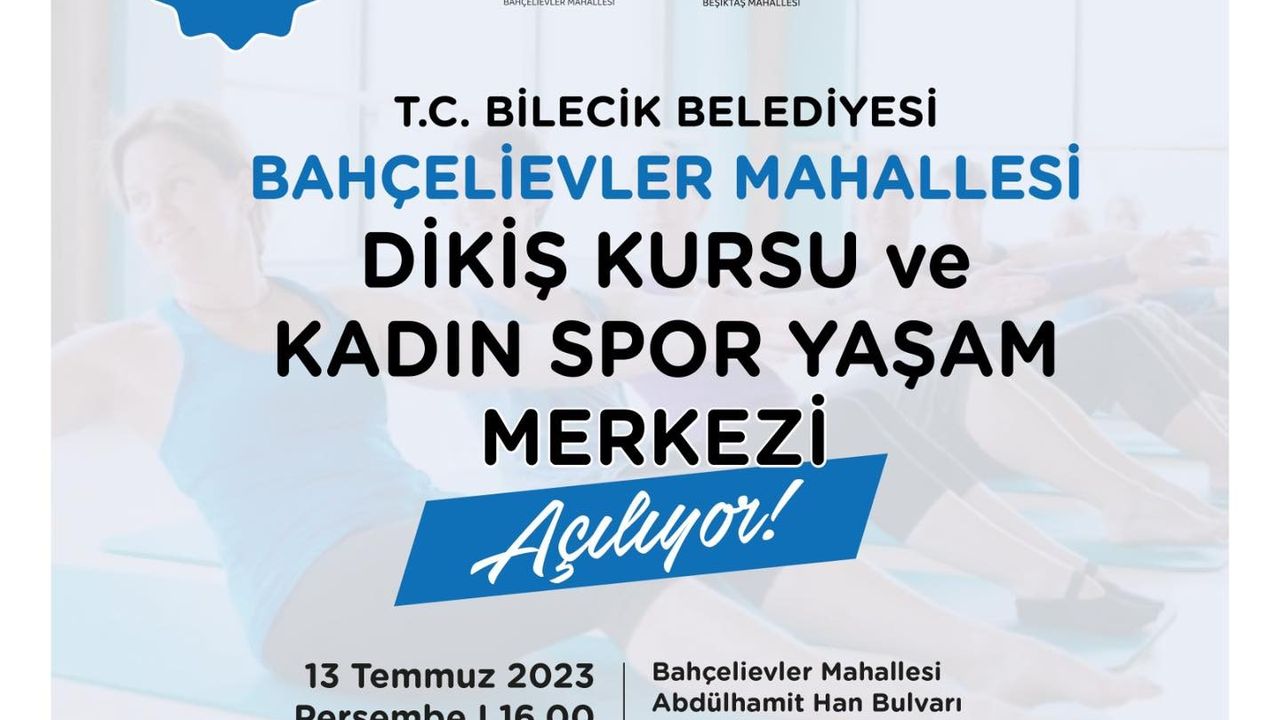 DİKİŞ KURSU VE KADIN SPOR YAŞAM MERKEZİ AÇILIYOR!
