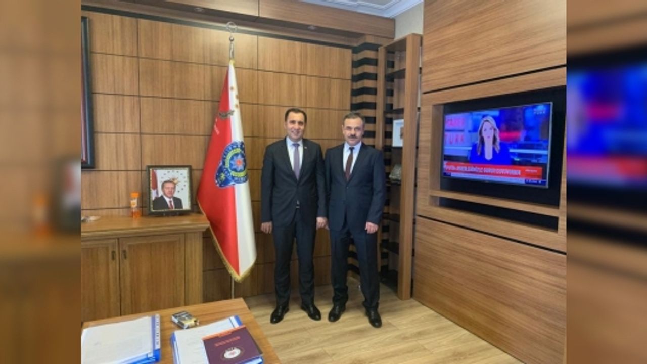 İL MÜDÜRÜ TÜRKOĞLU'NDAN EMNİYET MÜDÜRÜNE ZİYARET