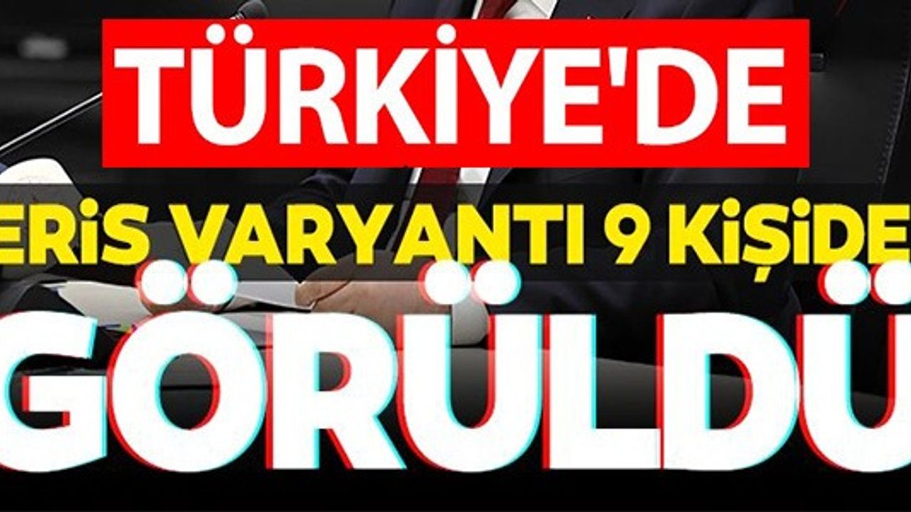 TÜRKİYE'DE ERİS VARYANTI 9 KİŞİDE GÖRÜLDÜ