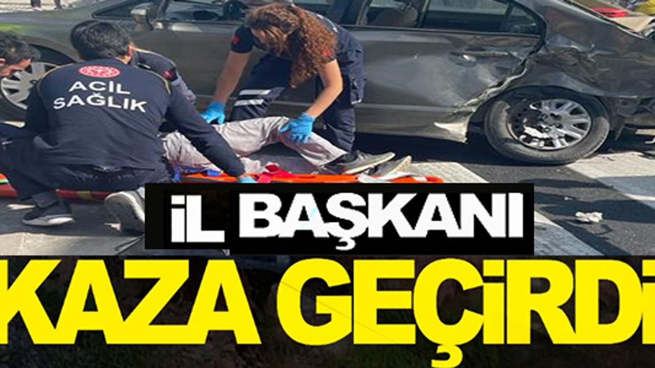 BİLECİK İL BAŞKANI YILDIRIM TRAFİK KAZASI GEÇİRDİ