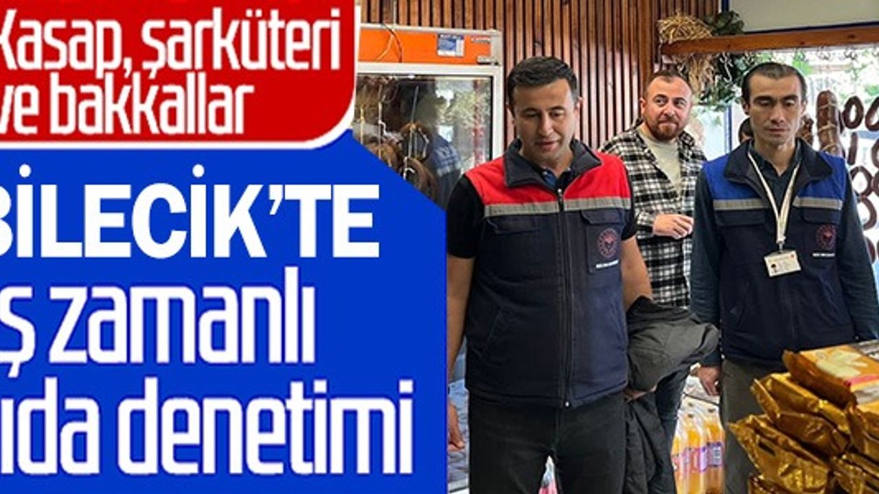 BİLECİK'TE EŞ ZAMANLI GIDA DENETİMİ