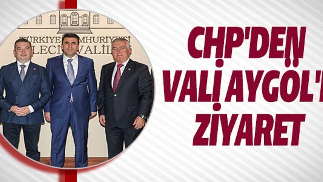 CHP'DEN VALİ AYGÖL'E ZİYARET