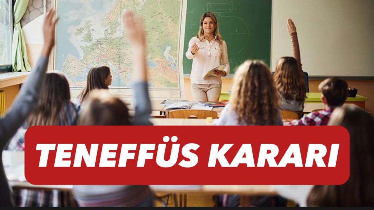 Resmi Gazete'de yayımlandı: Milli Eğitim Bakanlığı'ndan teneffüs kararı
