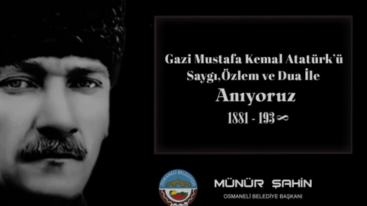 10 KASIM GAZİ MUSTAFA KEMAL ATATÜRK'Ü ANMA GÜNÜ