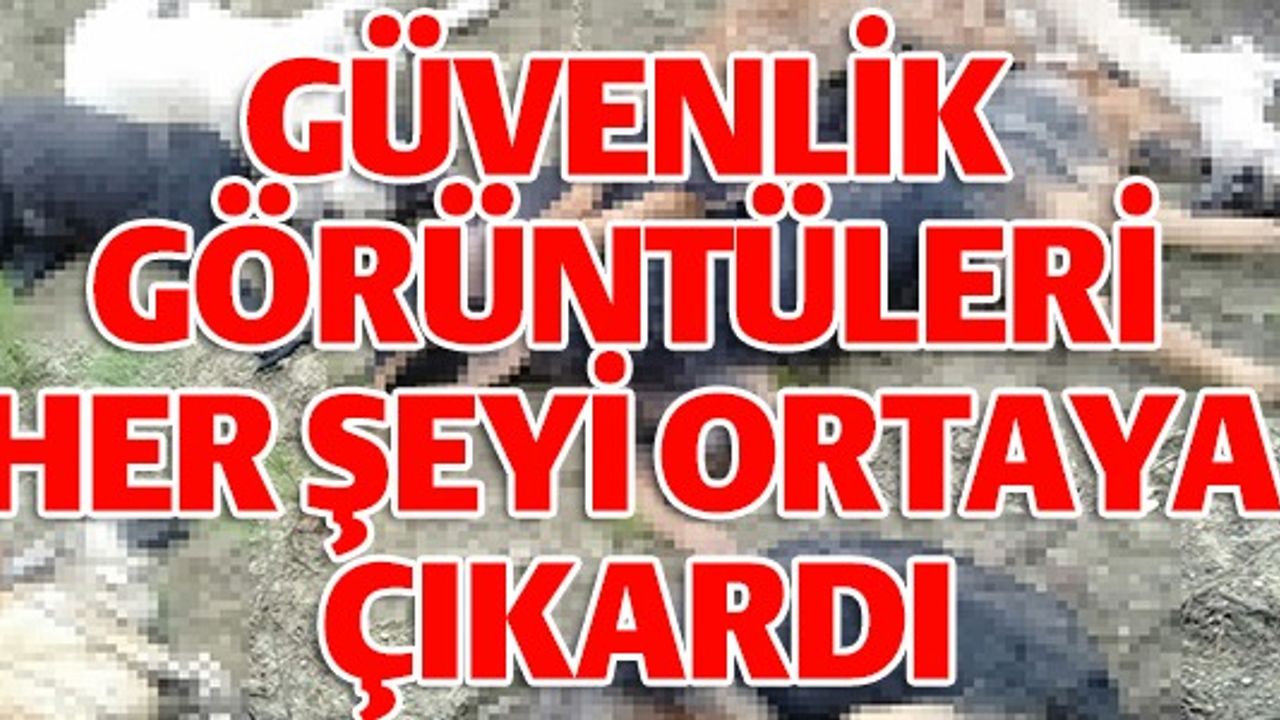 GÜVENLİK GÖRÜNTÜLERİ HER ŞEYİ ORTAYA ÇIKARDI