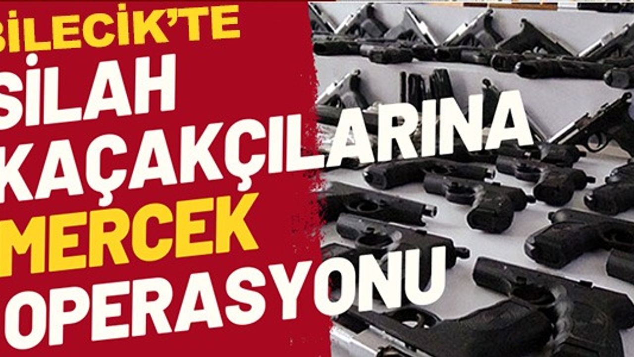BİLECİK'TE SİLAH KAÇAKÇILARINA MERCEK OPERASYONU
