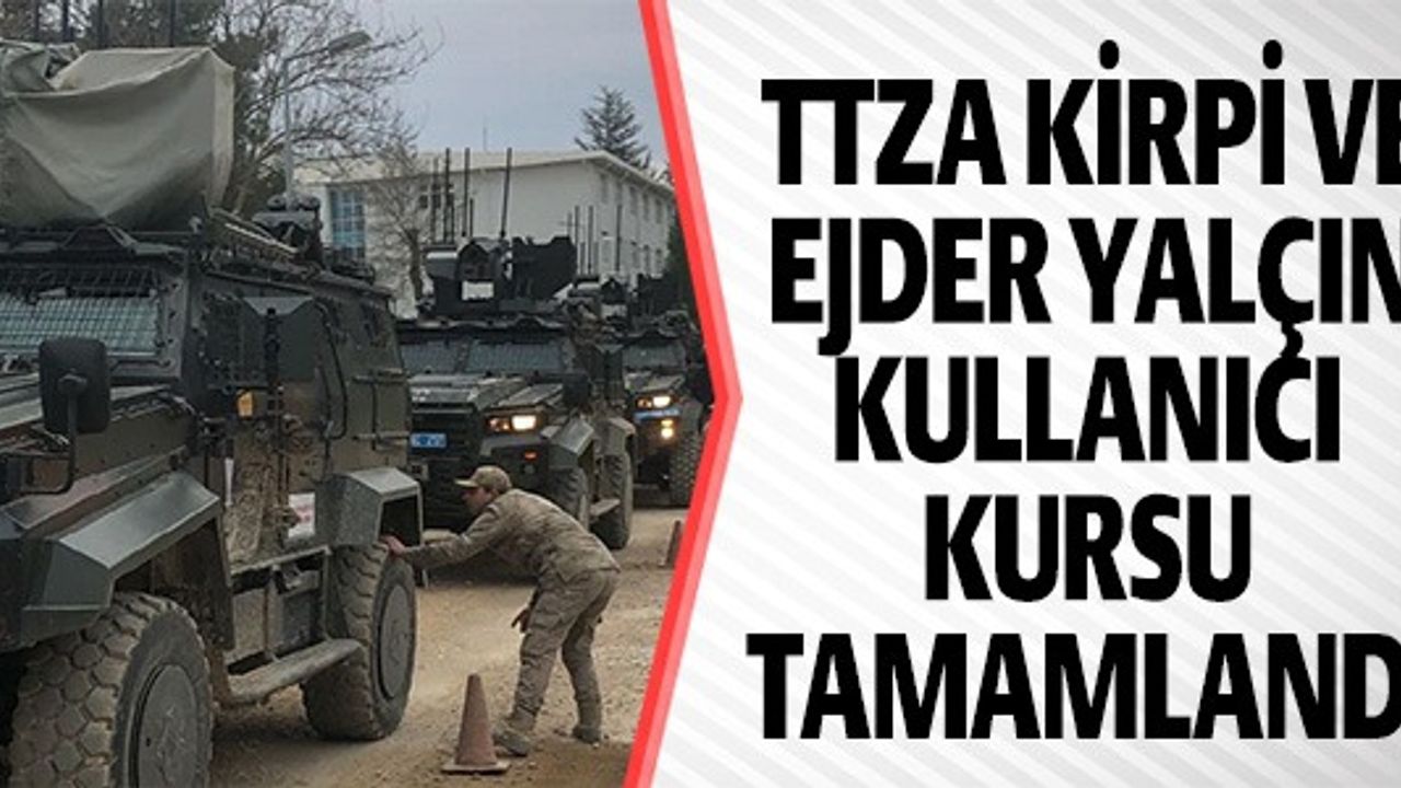 TTZA KİRPİ VE EJDER YALÇIN KULLANICI KURSU TAMAMLANDI