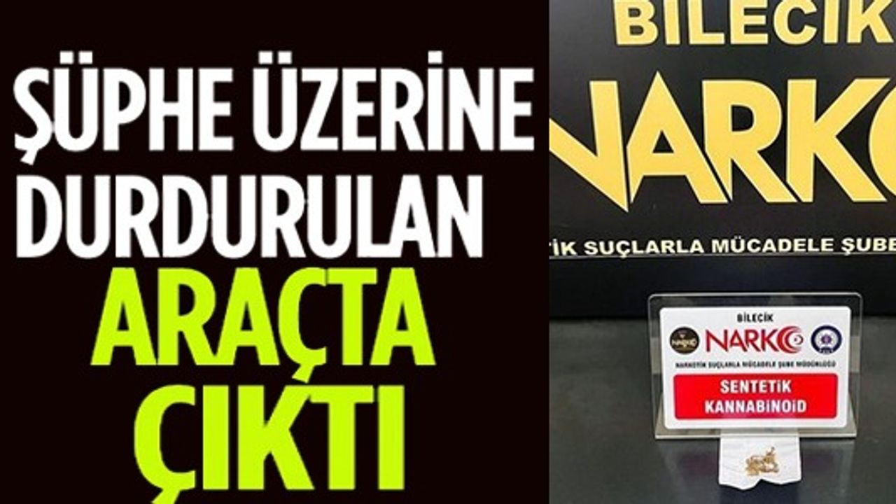 ŞÜPHE ÜZERİNE DURDURULAN ARAÇTA BAKIN NE ÇIKTI