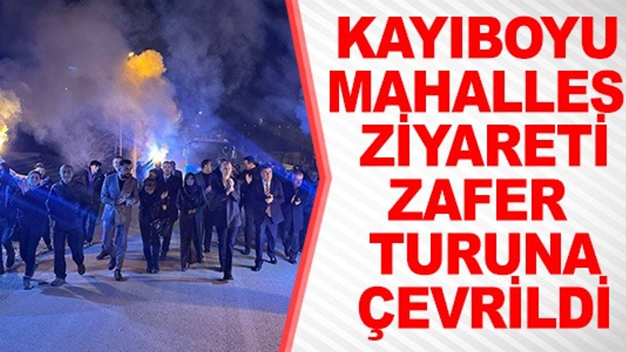 MELEK BAŞKAN KAYIBOYU MAHALLESİ ZİYARETİNİ ZAFER TURUNA ÇEVİRDİ!