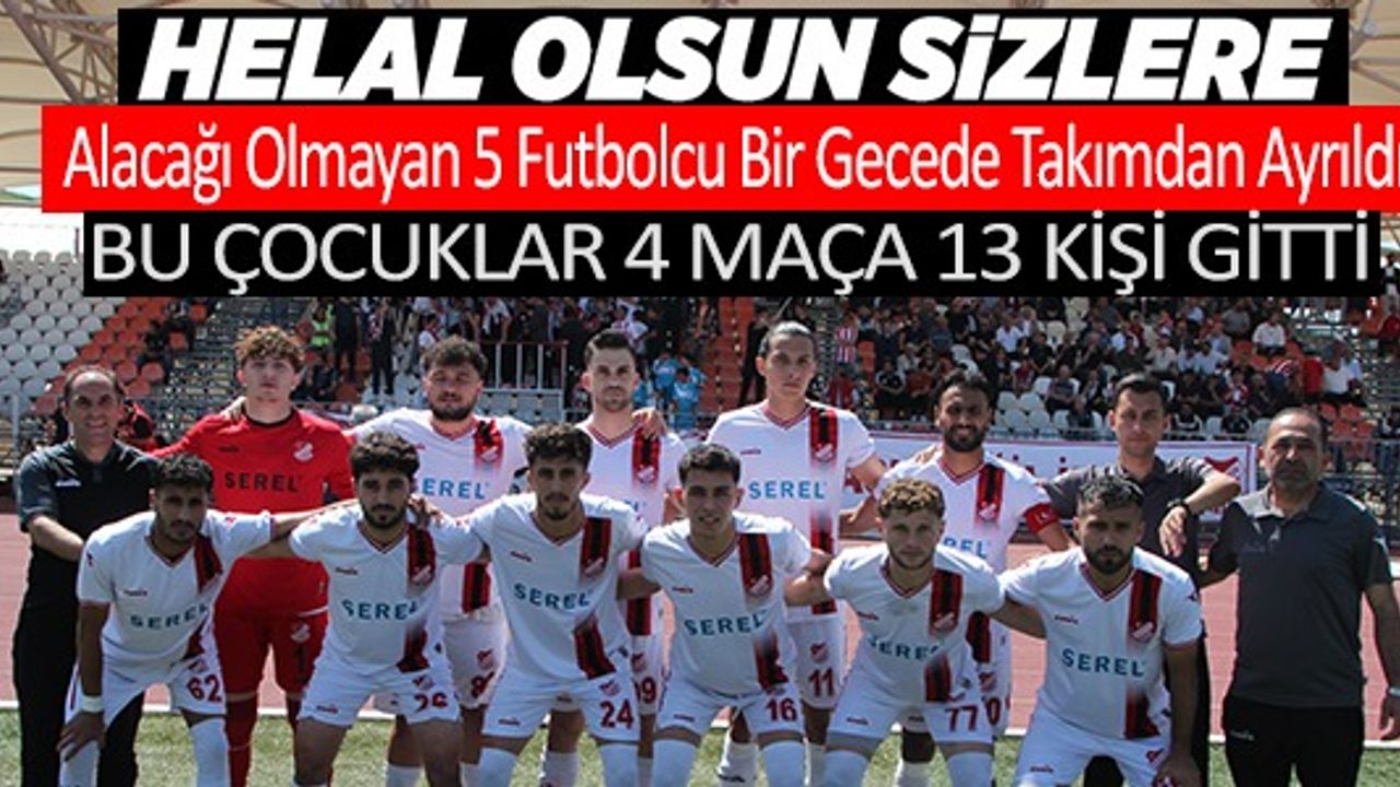 ALACAĞI OLMAYAN 5 FUTBOLCU BİR GECEDE TAKIMDAN AYRILDI
