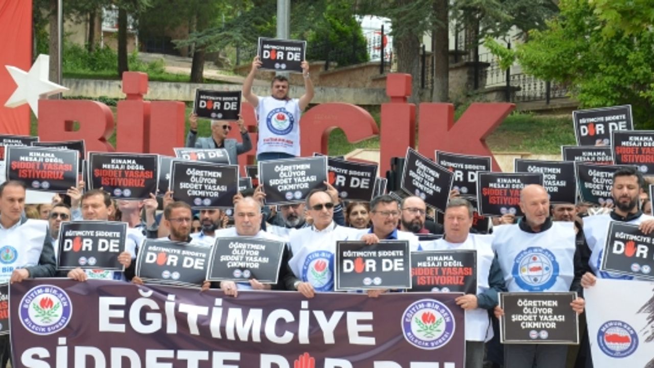 EĞİTİMCİYE ŞİDDETE DUR DEMEK İÇİN SESLENDİLER