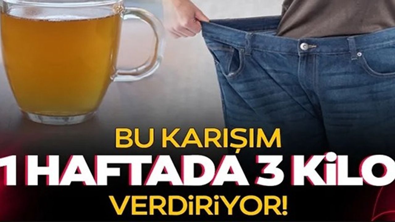 1 HAFTADA 3 KİLO VERDİRİYOR