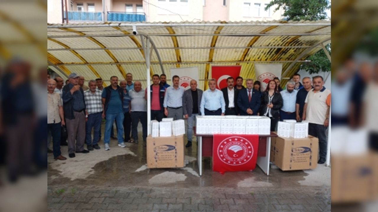 BİN 597 ADET ARI İLACI ÜRETİCİLERE DAĞITILDI