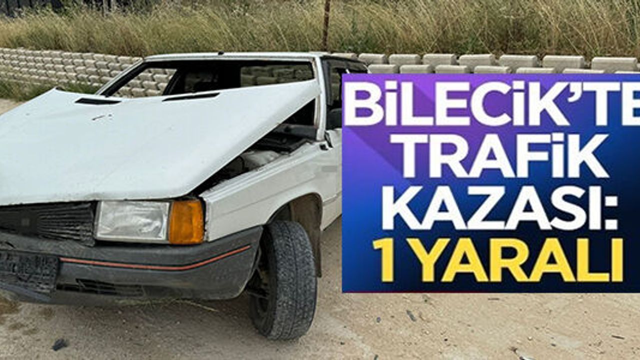 KONTROLDE ÇIKAN ARACIN İSTİNAT DUVARINA ÇARPMASI SONUCU 1 KİŞİ YARALANDI