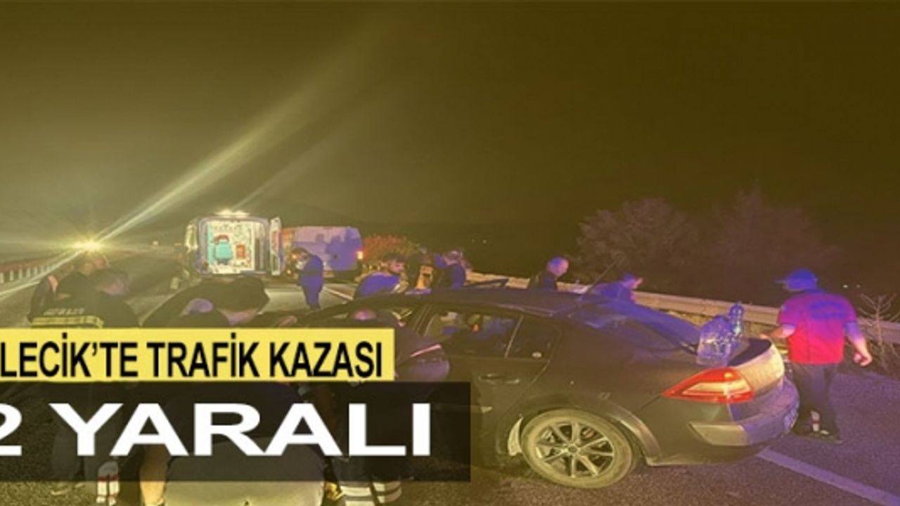 BİLECİK'TE TARAFİK KAZASI: 2 YARALI