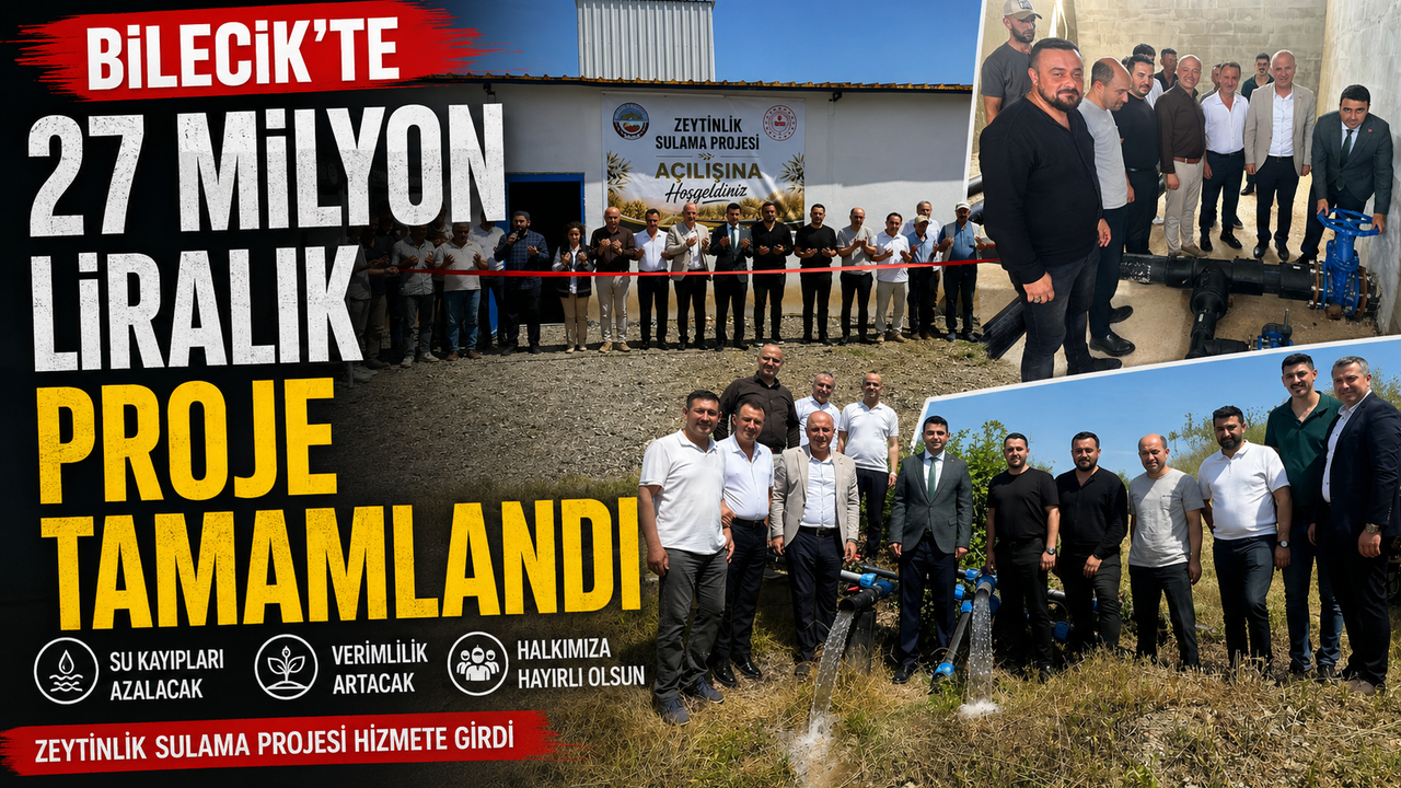 27 MİLYON LİRALIK “SULAMA PROJESİ” TAMAMLANDI