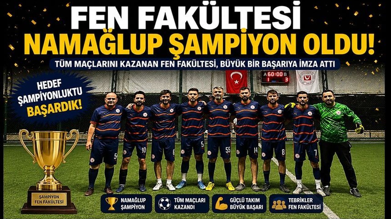 FEN FAKÜLTESİ NAMAĞLUP ŞAMPİYON OLDU
