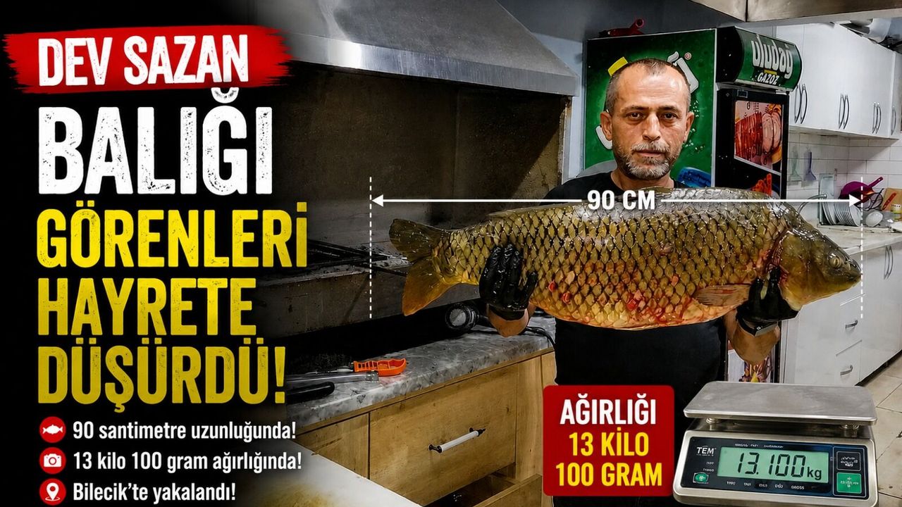 DEV SAZAN BALIĞI YAKALANDI