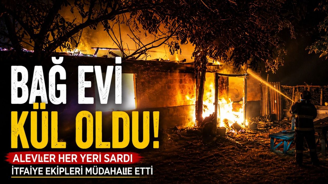 BAHÇE FIRININDAKİ ATEŞ BAĞ EVİNE SIÇRADI