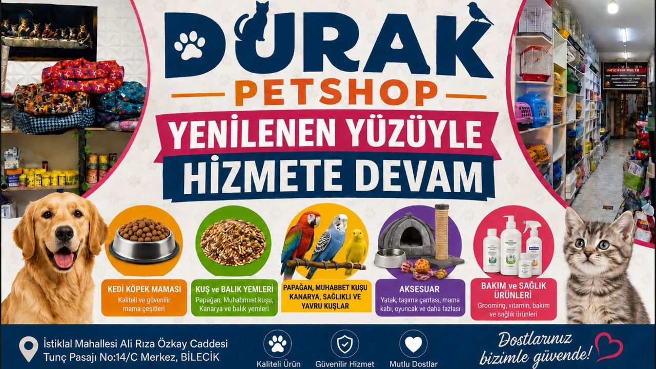 DURAK PETSHOP YENİLENEN YÜZÜYLE HİZMETE DEVAM EDİYOR