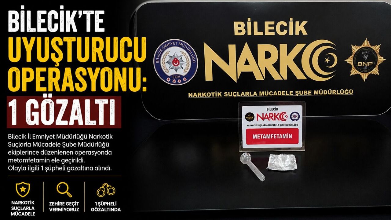 UYUŞTURUCU OPERASYONU: 1 GÖZALTI