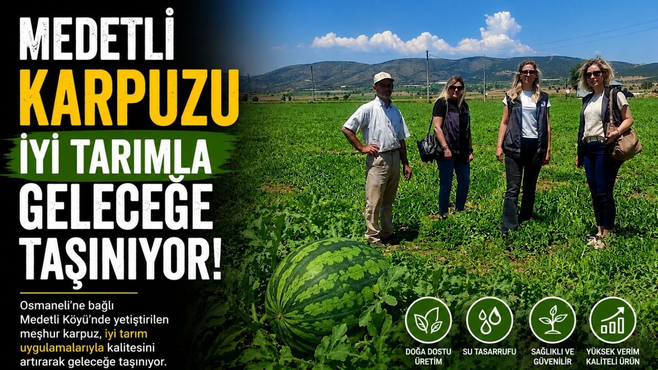 MEDETLİ KARPUZU İYİ TARIMLA GELECEĞE TAŞINIYOR